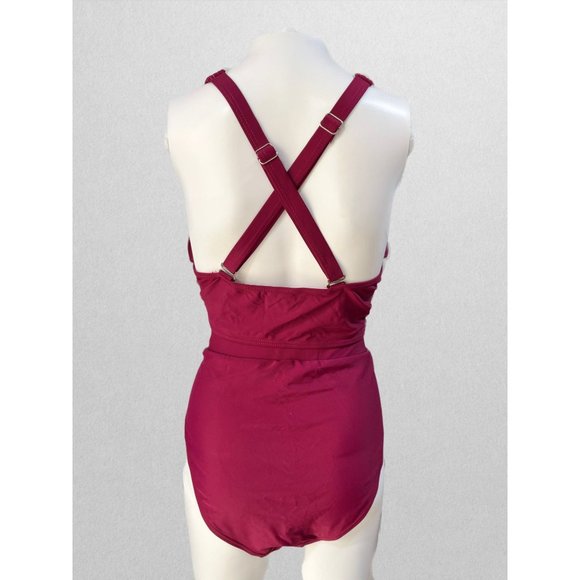 Aqua Eve Wine Swimsuit (New without Tags) - Picture 6 of 6
